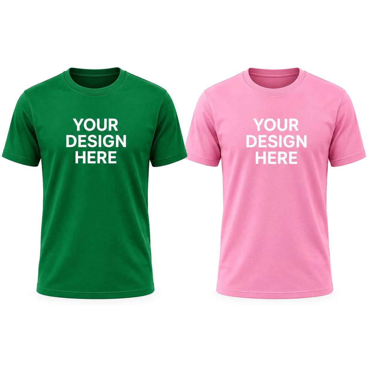 Plain 180GSM Round Neck T-Shirt for Custom Printing - 100% Cotton