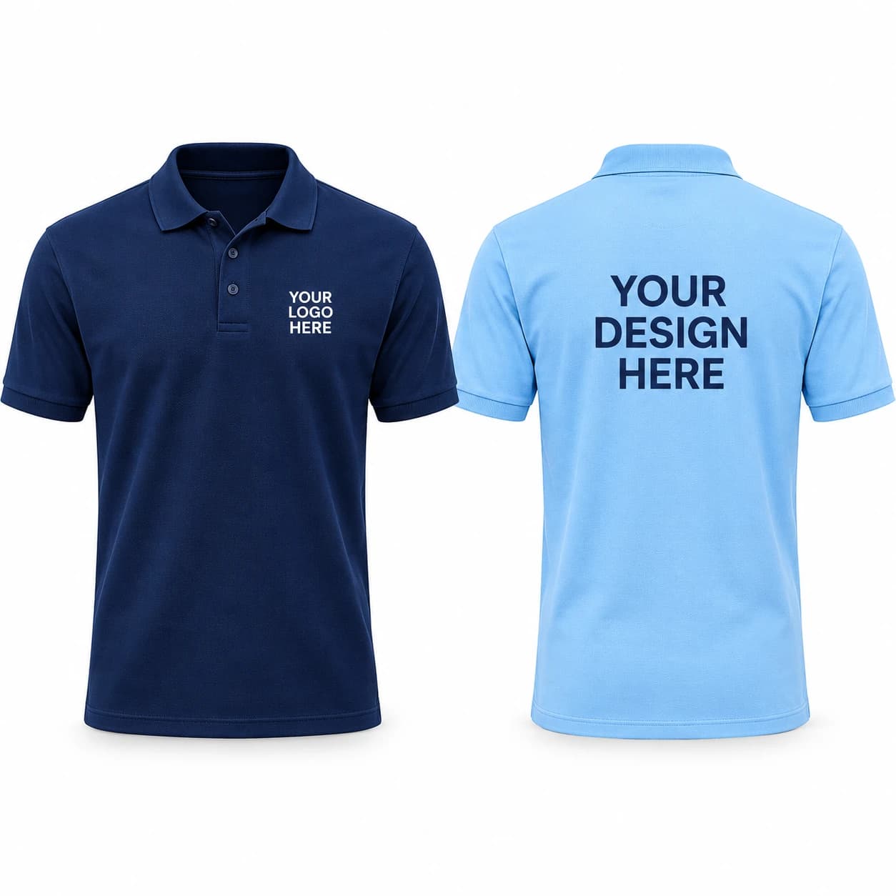 Plain Polo Shirt - For Company Logo, Schools, Events